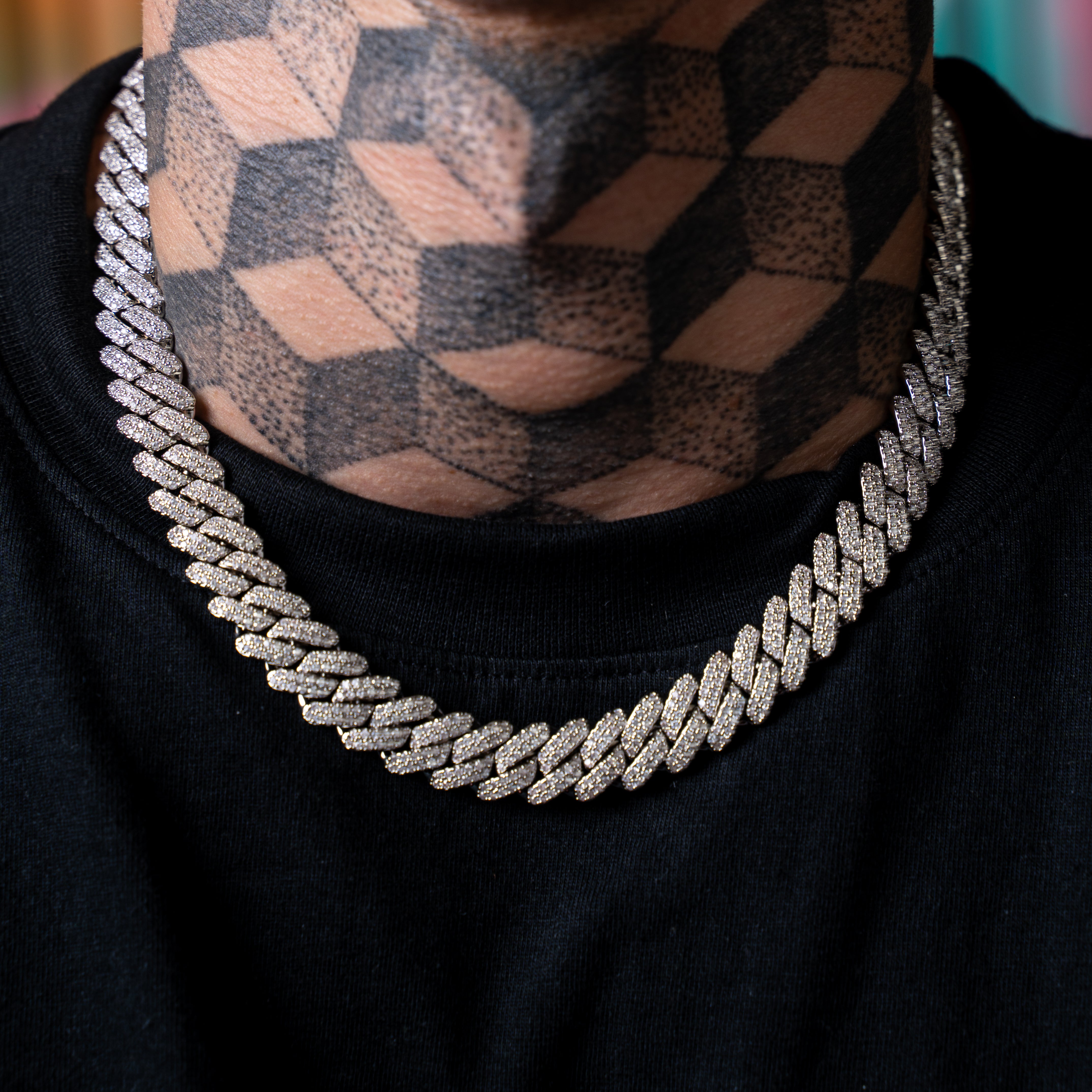 Freezy Cuban Chain in White Gold - 12mm